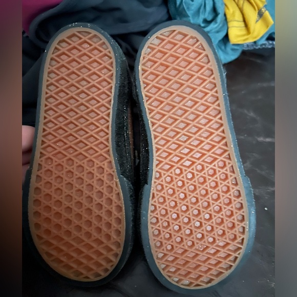 VANS Old Skool - Pink Gold and Black Glitter Colorway - size TODDLER 7 -721454 - Picture 5 of 6